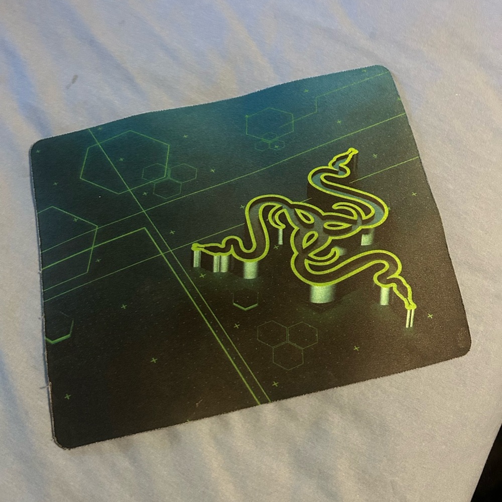 Razer Black and Neon Green Mouse Pad
